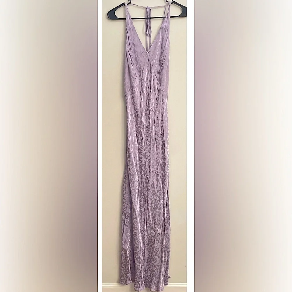 NEW TOPSHOP Heart Jacquard Satin Slip Dress Size 8 NWOT - Picture 5 of 10